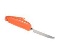 Ustensiles Adaptés Sangle Réglable pour Adultes Handicapés, Orange | Acier Inoxydable, Silicone et Bois, Prise Stable, Usage en Réhabilitation et Repas Assisté