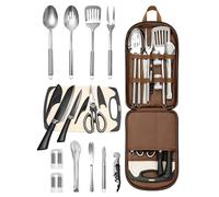Ustensiles Cuisine Camping 15pcs Accessoires Camping Set Pique Nique BBQs
