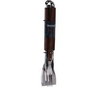 barbecueset RVS zilver 3-delig