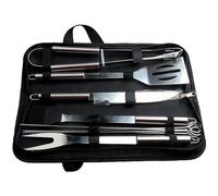 Ustensiles de barbecue - TEMPSA - Set de 10 - Inox - Taille moyenne 34 cm - Indispensables pour grillades