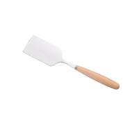 Ustensiles de BBQ de grattoir de boeuf de crêpe pour la cuisine, crêpe résistante Turner Bifteck principal de place d'acier inoxydable faisant cuire la pelle en bois de pizza de poignée de spatule