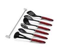 Ustensiles de cuisine - BERLINGER HAUS - BH-6325 - 7 pièces - Nylon - Burgundy Metallic