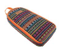 Ustensiles de Cuisine de Camping, Ensemble d'argenterie Voyage avec Boîtier Ustensiles Cuisine Voyage en Plein Air avec Bande Camping élastique pour Planches à Découper, Chiffons, Ciseaux, Couteaux