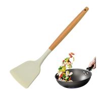 Ustensiles de cuisine en silicone - Écumoire | Grande spatule solide antiadhésive | Spatule fendue en silicone | Louche à soupe en silicone | Spatule de cuisine antiadhésive, spatule fendue
