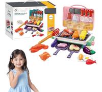 Ustensiles de Cuisine Enfant, Set de Cuisine Enfant avec Effets Fumée, Son et Lumière, Aliments Changeants, Dinette Interactive pour Jeu de Rôle, Cadeau Éducatif pour Filles et Garçons (Rose)