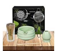 Ustensiles de cuisine et gadgets - Kit de matcha naturel 5 pièces | Kit de matcha robuste pour les amateurs de matcha Novices Maison Cuisine Salle à manger Famille