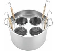 Ustensiles de cuisine for la cuisson pâtes 3/4/5 avec couvercle passoire for cuisiner for à domicile Res(4 Holes)