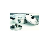 IBILI - Cocotte de 32 cm, Aluminium, 4,8 litres, Argent