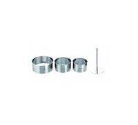 IBILI Emporte-pièces 716090 Lot de 3 avec poussoir