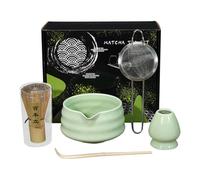 Ustensiles et gadgets de cuisine, ensemble de thé japonais | Ensemble de 5 pièces Matcha Natural Safe | Kit de matcha résistant pour les amateurs de matcha, débutants, maison, , cuisine, salle à