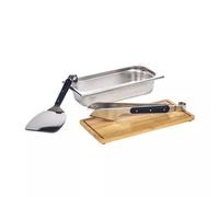 Ustensiles Plancha Spatule Pince Coffret du chef Bac gastro Planche à découper ENO