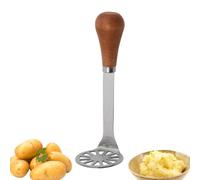 Ustensiles pour pique-nique - Food Maseher, Pape des Papes | Souche de pomme de terre compacte facile à transporter avec poignée en bois, idéale pour les haricots, les fruits, la viande