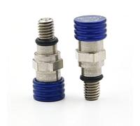 USTPO Purgeur d'air de fourche M5 0,8 mm en aluminium CNC pour motocross WR250F WR450F YZ250F YZ450F - Bleu