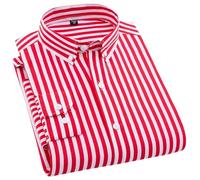 USTZFTBCL Chemise à manches longues rayée pour homme - Pour le printemps - Décontractée - Infroissable - Pour toutes les saisons, 8106, XXL