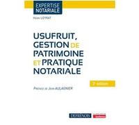 Usufruit, gestion de patrimoine et pratique notariale Henri Leyrat (Auteur)