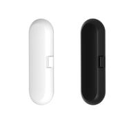 USUNQE Lot de 2 étuis de transport pour brosse à dents électrique compatibles avec Philips, Oral B Pro, Sonicare et plus (blanc et noir)