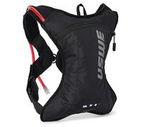 USWE Outlander XC 2 L Sac à dos d'hydratation pour course à pied et randonnée avec poche à eau (1,5 l/1,417,5 g), Hydropack pour homme et femme, sac à dos d'équipement pour cyclisme, VTT (noir, 2 L)