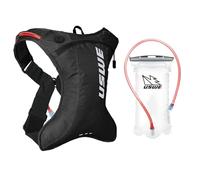 USWE Outlander Moto Sac à dos d'hydratation pour course à pied et randonnée avec poche à eau pour homme et femme, équipement pour cyclisme, VTT (noir, 2 L)