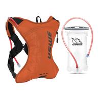 USWE Outlander XC 2 L Sac à dos d'hydratation pour course à pied et randonnée avec poche à eau (1,5 l/1,417,5 g), Hydropack pour homme et femme, sac à dos et équipement pour cyclisme, VTT (orange, 2