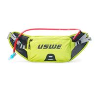 USWE Zulo Sac d'hydratation avec organiseur et poches latérales, ceinture anti-rebond (jaune vif, 2 L)