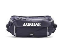 USWE Zulo Sac d'hydratation avec organiseur et poches latérales, ceinture anti-rebond (noir carbone, hiver, 6 L)