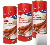 usy Block Lot de 3 bocksaucisses fumées dans le voile 3 boîtes de 10 x 90 g