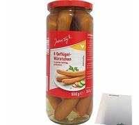 usy Block Lot de 6 saucisses de volaille en verre 250 g