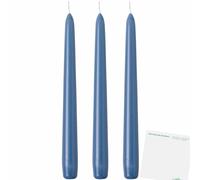 usy Bolsius Lot de 3 bougies pointues 24,5 x 2,4 cm + bloc usy