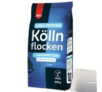 usy Kölln Paquet de flocons de chou haute protéine (sachet de 450 g) + bloc usy