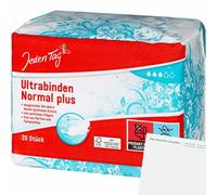 usy Lot de 20 serviettes Ultrabinden Normal Plus pour tous les jours + bloc usy
