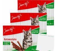 usy Lot de 3 bâtonnets pour chat (3 x 10 x 5 g) avec bloc usy