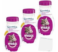 usy Lot de 3 bouteilles de lait pour chat Whiskas (3 x 200 ml) + bloc usy