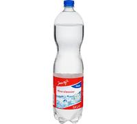 usy Lot de 3 bouteilles d'eau minérale classique, pour tous les jours, 3 bouteilles de 1,5 l, avec bloc usy