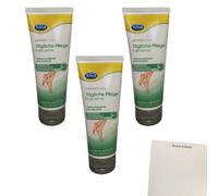usy Lot de 3 crèmes hydratantes Scholl pour les pieds (3 x 75 ml) + bloc usy