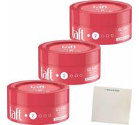 usy Lot de 3 flacons de gel coiffant Taffet pour trois saisons - Tenue brillance 2 / Brillance 5 (3 boîtes de 75 ml) + bloc usy