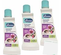 usy Lot de 3 flacons de lessive en poudre pour Dr. Beckmann Tachmann - Fruits et boissons - Légumes - Vin rouge - Café - 3 bouteilles de 50 ml - Avec bloc usy