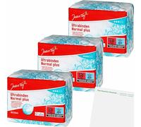 usy Lot de 3 paquets de 20 serviettes Ultrabinden Normal Plus pour tous les jours + bloc usy
