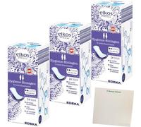 usy Lot de 3 paquets de 24 serviettes hygiéniques Elkos Ultra Mini Plus + bloc usy