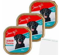 usy Lot de 3 paquets de 3 bols de 300 g pour chien - Pour tous les jours - Avec bloc usy - Poulet senior