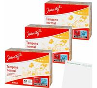 usy Lot de 3 paquets de 80 tampons normaux pour tous les jours + bloc usy