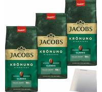 usy Lot de 3 paquets de grains de café aromatiques Jacobs (3 x 500 g) + bloc usy