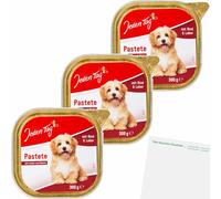 usy Lot de 3 paquets de tartes au bœuf et au foie pour tous les jours pour chien (3 x 300 g) + bloc usy