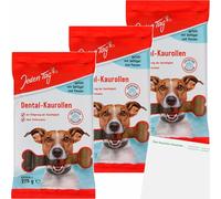usy Lot de 3 rouleaux à mâcher pour chien (3 paquets de 275 g) + bloc usy