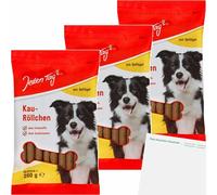usy Lot de 3 rouleaux pour chien avec volaille (3 paquets de 200 g) + bloc usy