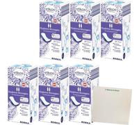 usy Lot de 6 paquets de 24 serviettes hygiéniques Elkos Ultra Mini Plus + bloc usy
