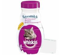 usy Lot de lait pour chat Whiskas (bouteille de 200 ml) + bloc usy