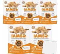 usy Lot pour chats adultes IAMS avec poulet VPE (5 sachets de 800 g) + bloc usy