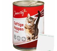 usy Lot pour tous les jours de foie juteux pour chat (boîte de 415 g) + bloc usy
