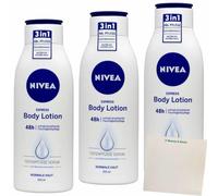 usy Nivea Lot de 3 flacons de lotion hydratante pour le corps 3 x 400 ml + bloc usy