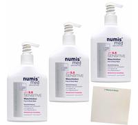 usy Numis Med PH 5,5 Sensitiv Lot de 3 flacons de 200 ml de lotion nettoyante avec bloc usy